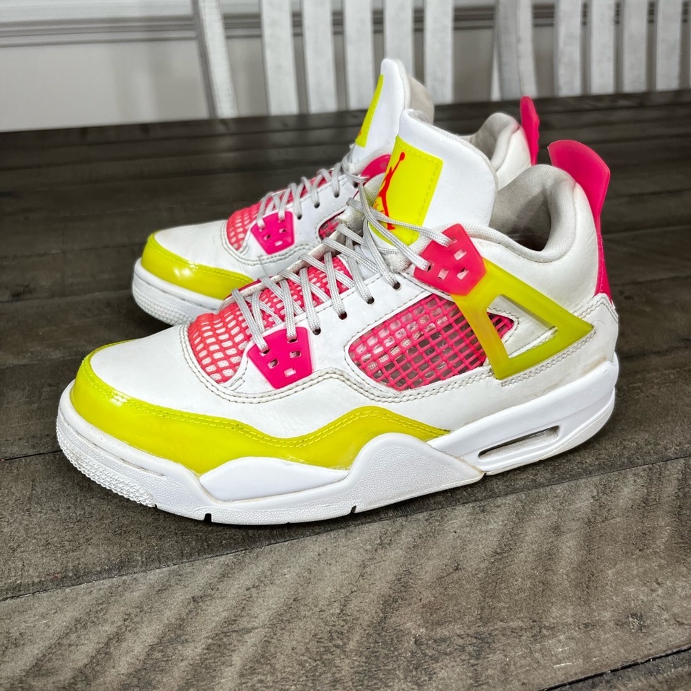 Nike Air Jordan 4 Lemon Venom Sneakers Sz 5y